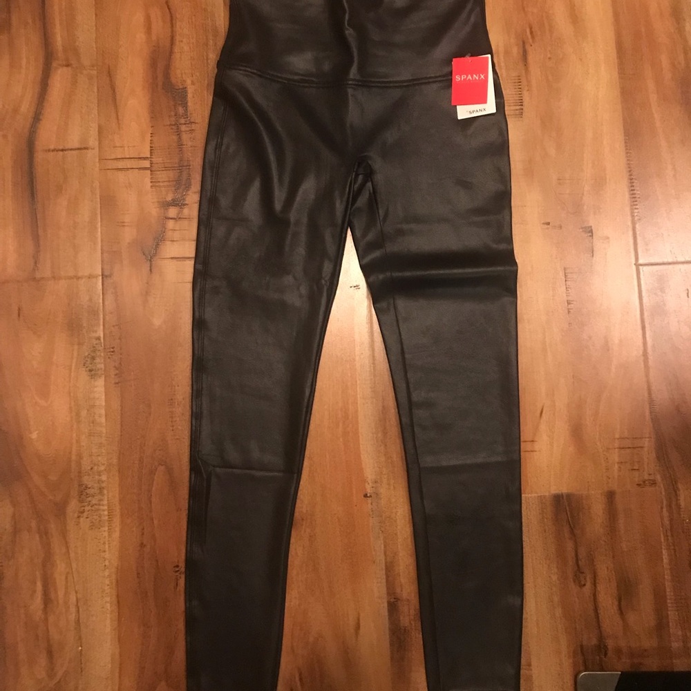 Spanx faux leather leggings